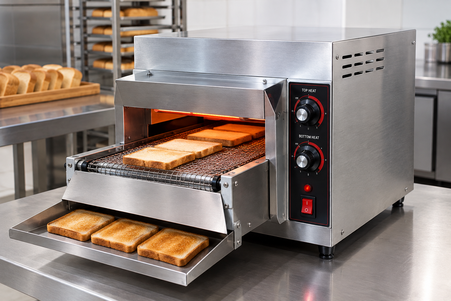 Commercial Conveyor Electric Bread Toaster