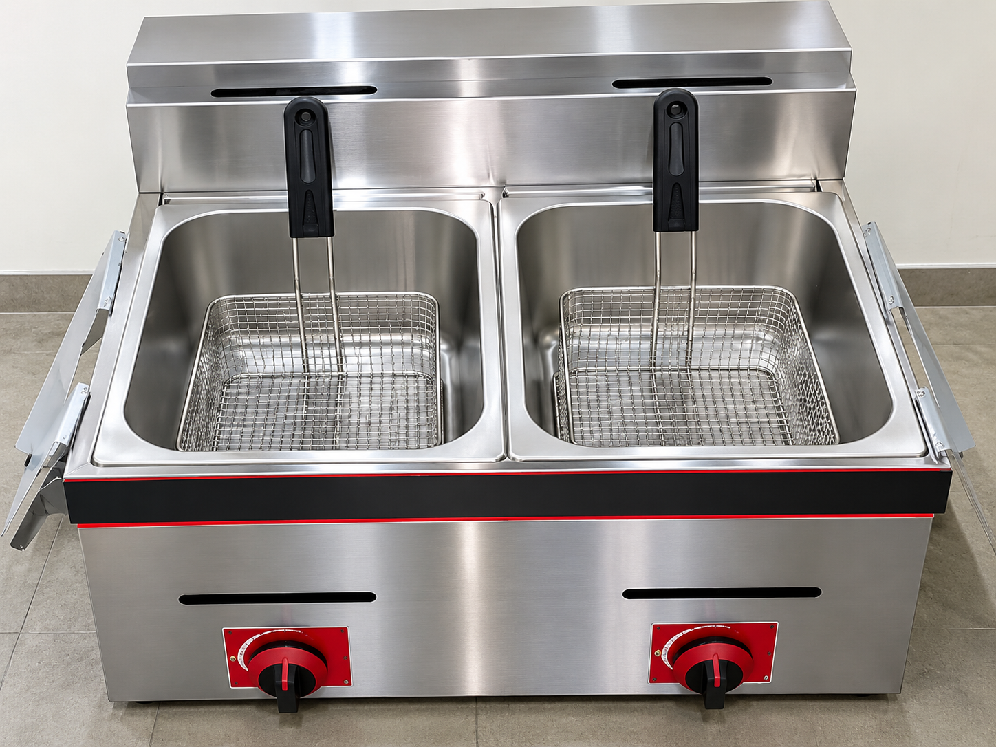 Commercial Double Tank Deep Fryer