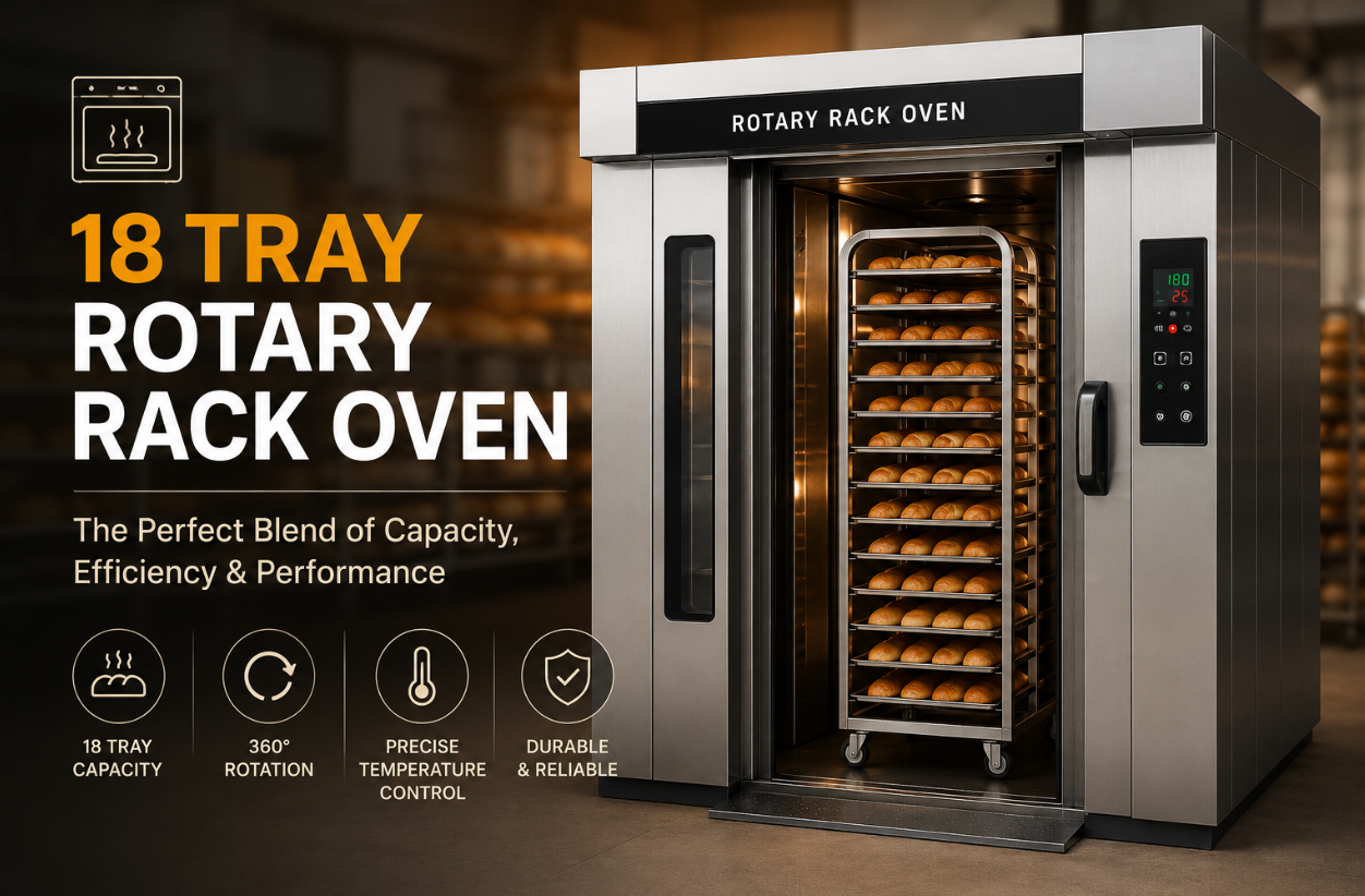 Scaling Up Your Bakery: Why the 18 Tray Rotary Rack Oven is the Ultimate Mid-Sized Workhorse