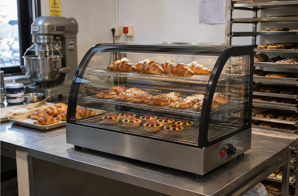 Showcase Your Creations: The Curved Display Warmer from Aone Bakery Machinery